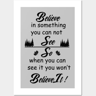 Believe Quote Posters and Art